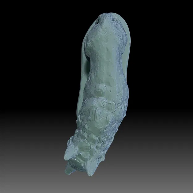 Tượng Sói 3D sẵn sàng in (Wolf Statue print Ready) - Image 3