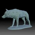 Tượng Sói 3D sẵn sàng in (Wolf Statue print Ready) - Thumbnail 4