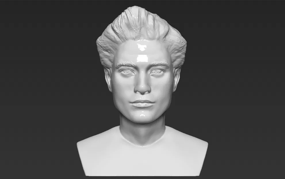 Bust Edward Cullen (Twilight) Robert Pattinson – file STL/OBJ sẵn sàng in 3D - Image 2