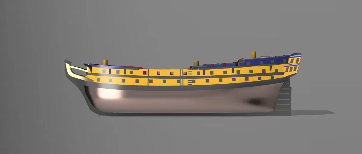 Tàu chiến tuyến 3rd-Rate Ship of the Line (HMS Alexander 1778) - Image 4