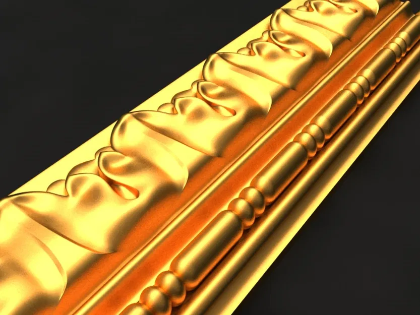 Cornice_nBHsb – Mẫu 3D khuôn chỉ phào (Cornice) sẵn sàng 3D print - Image 1