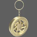 Móc Khóa Simple Pure Gold Wheel 3 Keychain - Thumbnail 2