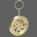 Móc Khóa Simple Pure Gold Wheel 3 Keychain - Thumbnail 4
