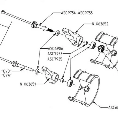 NIX63652 - Hub Chuyển Đổi Hex Cho Xe RC10