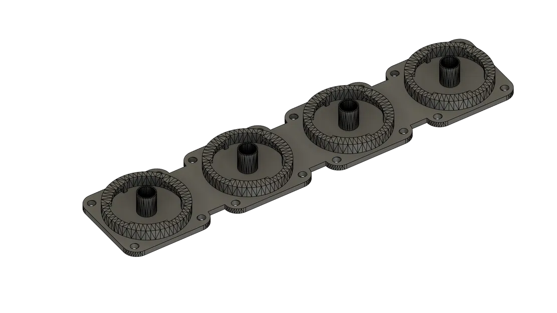 Ngàm treo bảng dụng cụ Bosch FlexiClick dạng quad (quad holder) - Image 1