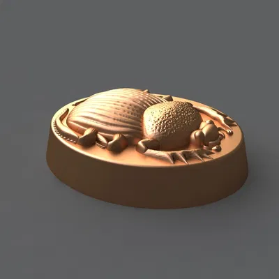 Scarab 5VOYk – Model 3D khuôn Scarab cho xà phòng, chocolate & nến