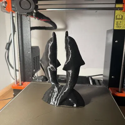 Tượng Cá Heo (Dolphin Statue) In 3D