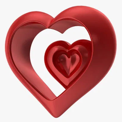 Heart Shiny Red v4 – Trái tim đỏ bóng 3D