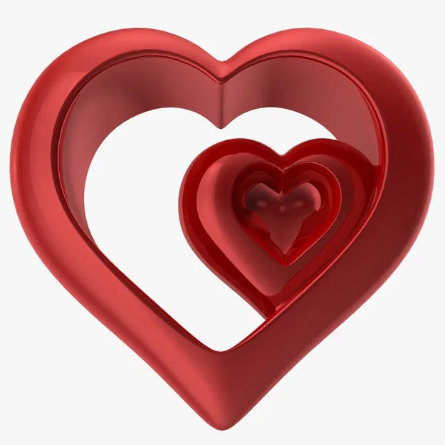 Heart Shiny Red v4 – Trái tim đỏ bóng 3D - Image 4