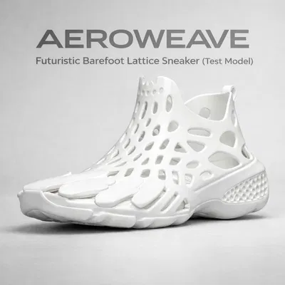 AEROWEAVE – Concept giày sneaker barefoot lattice tương lai (Test Model)