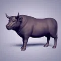 Tượng Bò sẵn sàng cho in 3D - Thumbnail 1
