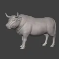 Tượng Bò sẵn sàng cho in 3D - Thumbnail 2
