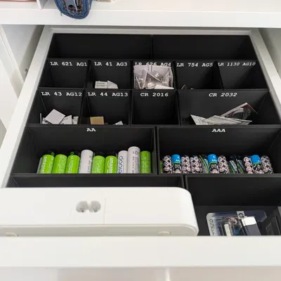 Bộ Organizer Pin cho Ngăn Kéo Ikea Kallax (Kallax Schublade)