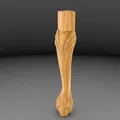 Wood leg_iEuJr – Chân gỗ scan (low poly, file nhẹ) cho CNC 4 trục - Thumbnail 2