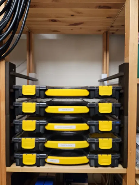 Kệ bracket cho hộp organizer Stanley dùng kệ Lundia 50cm - Image 2