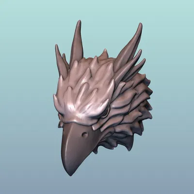 Đầu Griffin sẵn sàng in 3D (STL print-ready)