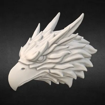 Đầu Griffin sẵn sàng in 3D (STL print-ready)