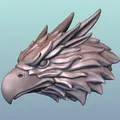 Đầu Griffin sẵn sàng in 3D (STL print-ready) - Thumbnail 3