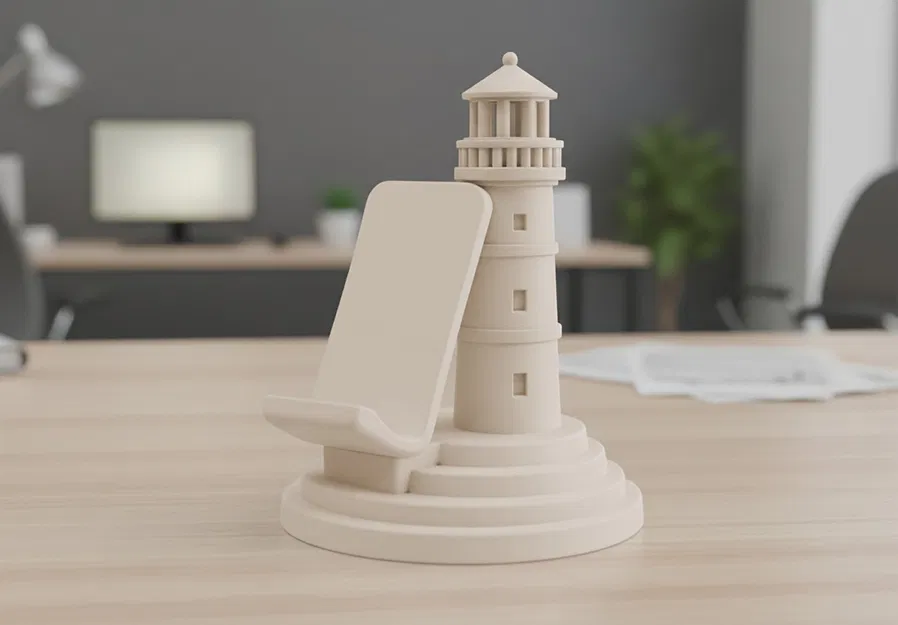Giá Đỡ Điện Thoại Hải Đăng (Lighthouse Phone Stand) - Model 3D In 3D - Image 1