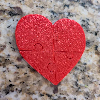 Heart puzzle (Trò ghép hình trái tim 4 mảnh)