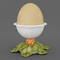 Leaves Egg Cup 01 – Ly đựng trứng 3D đế lá - Thumbnail 1