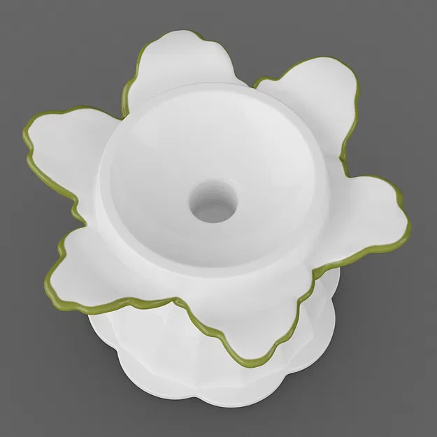 Leaves Egg Cup 01 – Ly đựng trứng 3D đế lá - Image 2