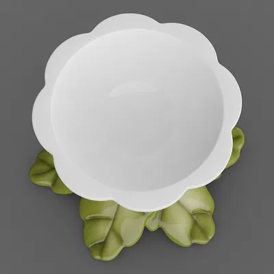 Leaves Egg Cup 01 – Ly đựng trứng 3D đế lá