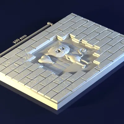 Love Cat_1be4I – Mẫu 3D khuôn mèo nhút nhát đang yêu