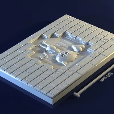 Love Cat_1be4I – Mẫu 3D khuôn mèo nhút nhát đang yêu