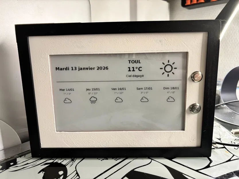 Khung treo tường cho màn hình Waveshare E-Ink 7.5" (800×480) - Image 2