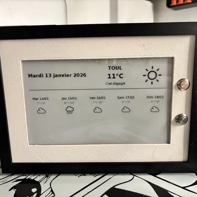 Khung treo tường cho màn hình Waveshare E-Ink 7.5" (800×480)