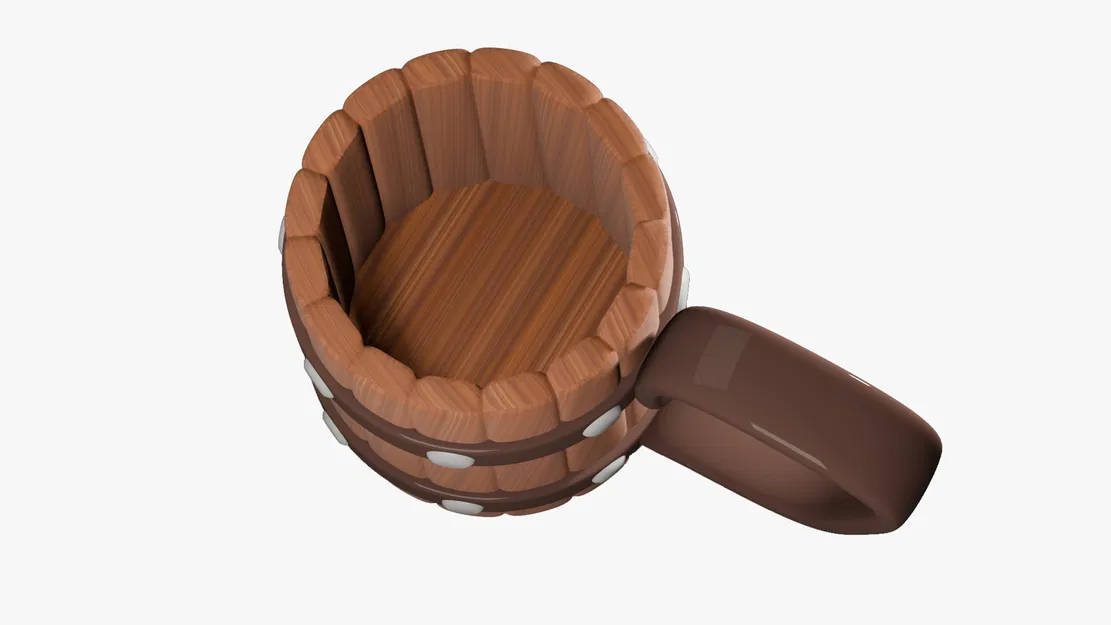 Pirate Mug_v41zt - Ly cốc cướp biển thời Trung Cổ (3D Model) - Image 2