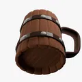 Pirate Mug_v41zt - Ly cốc cướp biển thời Trung Cổ (3D Model) - Thumbnail 3