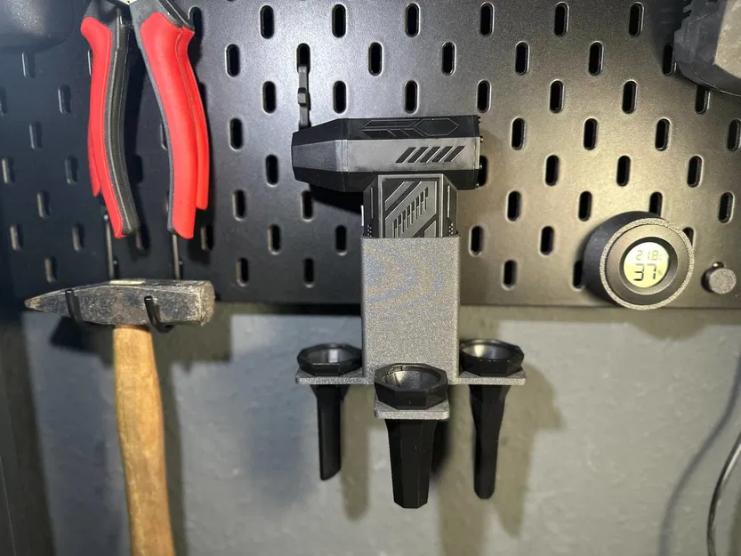 Giá treo SKÅDIS cho Cordless Air Duster + Holder đầu nozzle/adapter - Image 1