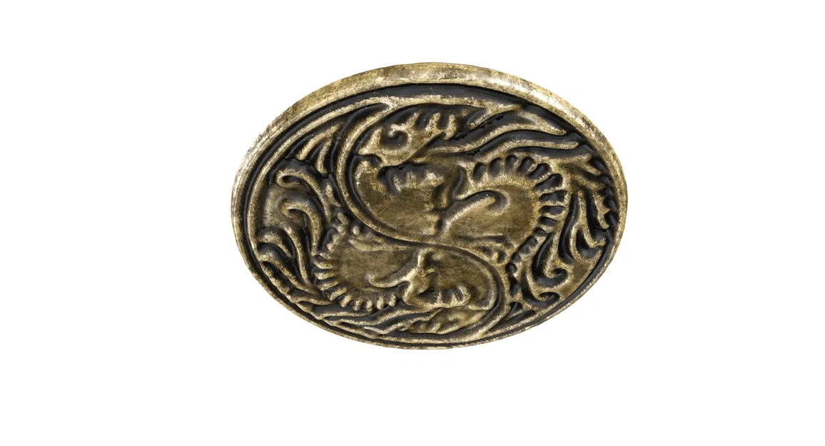 Huy Hiệu Rồng (Dragon Medallion) – Model 3D Photo-Real - Image 3