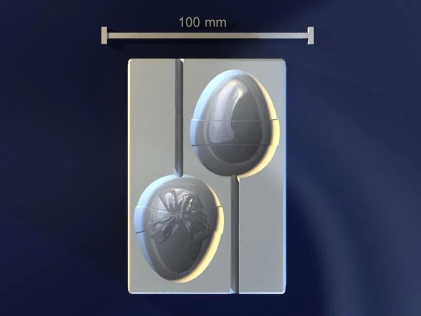 Trứng trên que (Egg on the Stick) – mẫu 3D khuôn trứng Easter - Image 1