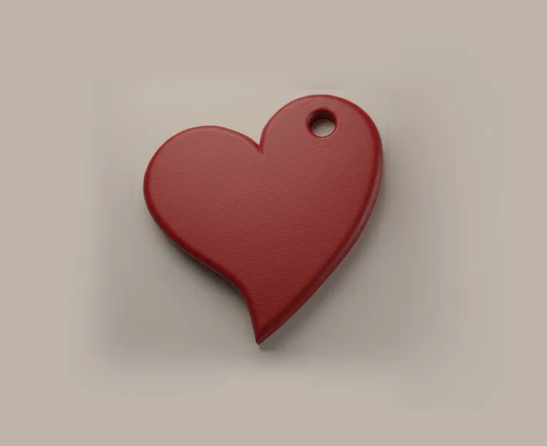 Móc khóa hình trái tim Valentine (in 3D) - Image 2