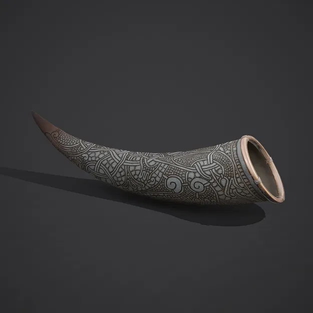 Sừng Uống Rượu Viking (Viking Drinking Horn) - Image 2