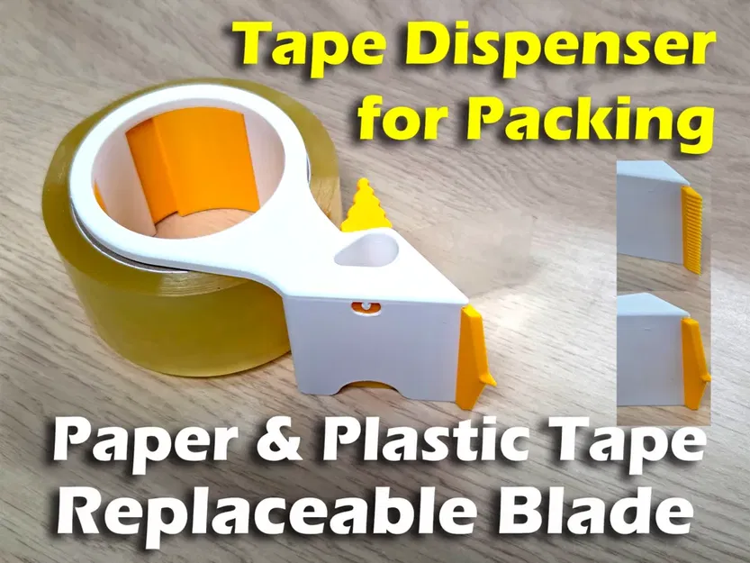 Khay cắt băng keo nhựa (chống cuộn ngược) – Plastic Tape Dispenser (anti roll-back) - Image 1