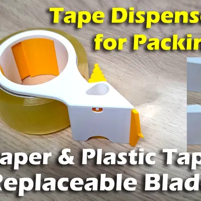 Khay cắt băng keo nhựa (chống cuộn ngược) – Plastic Tape Dispenser (anti roll-back)