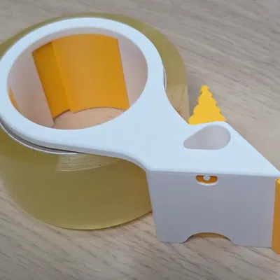 Khay cắt băng keo nhựa (chống cuộn ngược) – Plastic Tape Dispenser (anti roll-back)