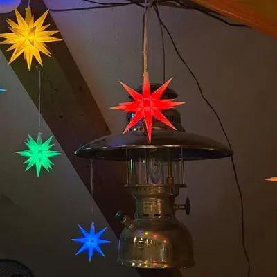 Bản mod chiếu sáng cho Moravian Star mini (Herrnhuther 13cm) – ren M10