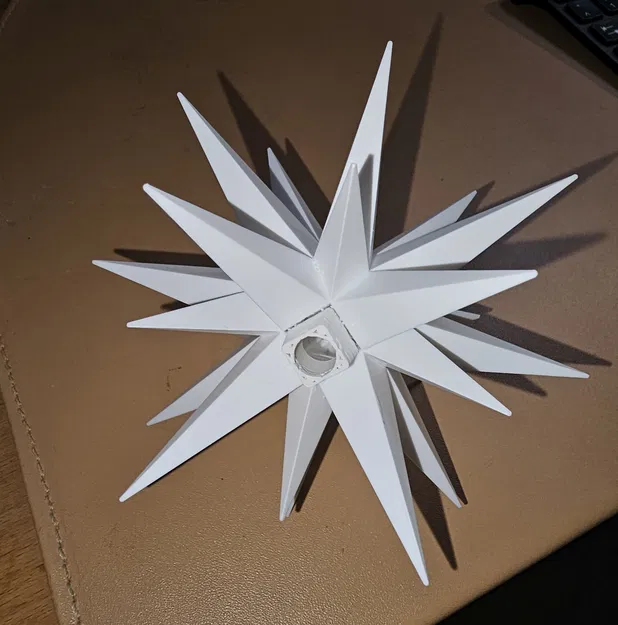 Bản mod chiếu sáng cho Moravian Star mini (Herrnhuther 13cm) – ren M10 - Image 2