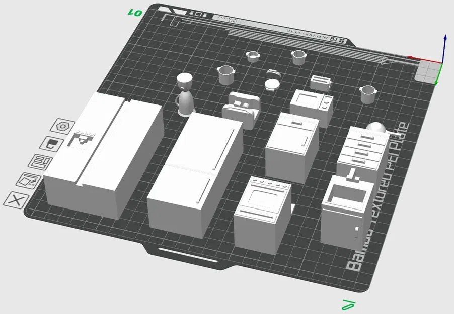 Bộ Nhà Bếp Cho Nhà Búp Bê (Kitchen Set Dollhouse Play Set) - Image 2