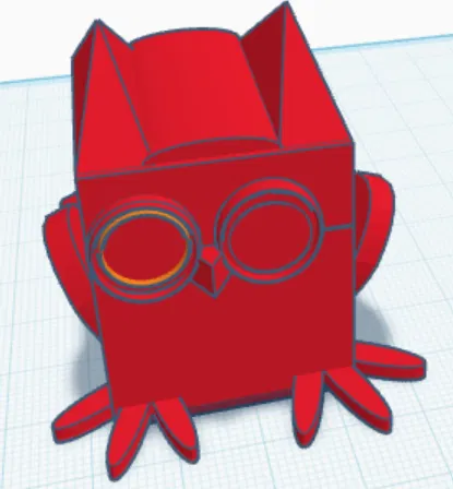 Cú (owl) siêu ngầu làm bằng Tinkercad - Image 1