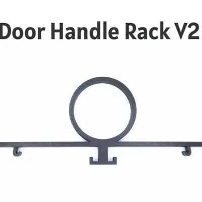 Door Handle Rack V2 (Print in Place!) [No Supports!] - In 45 phút