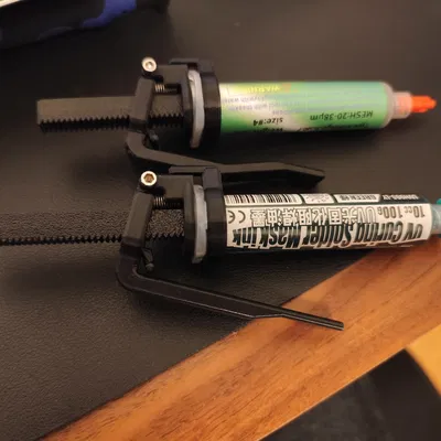 Remix bộ nhả syringe: mount 18.5/18.8, plunger chamfer, lever thẳng cho vít dài