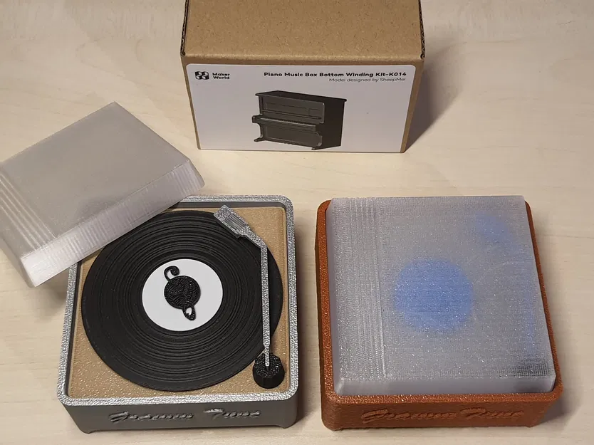 Gramm Tune (Music box) – Hộp nhạc máy nghe đĩa mini vintage - Image 2