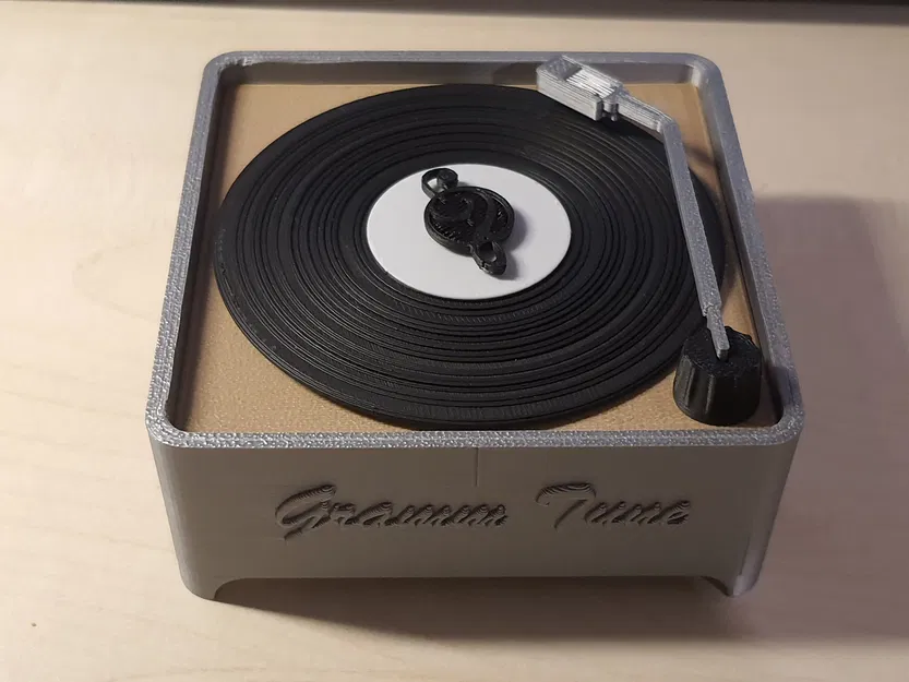Gramm Tune (Music box) – Hộp nhạc máy nghe đĩa mini vintage - Image 3