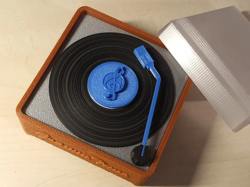 Gramm Tune (Music box) – Hộp nhạc máy nghe đĩa mini vintage - Image 6